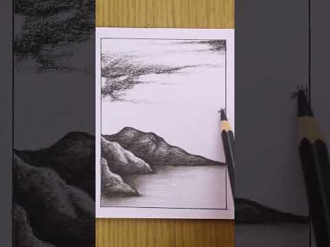 Landscape Sketching Ideas for Beginners  Kids Art  Craft