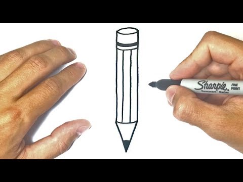 How to draw a Pencil for kids  Pencil Easy Draw Tutorial
