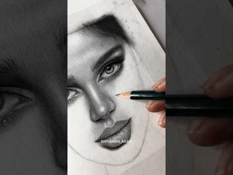 My pencil drawing process from start to finish  Realism Portrait charcoaldrawing pencilshading