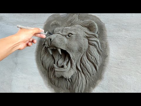 It39s amazing how I made the ferocious lion head relief