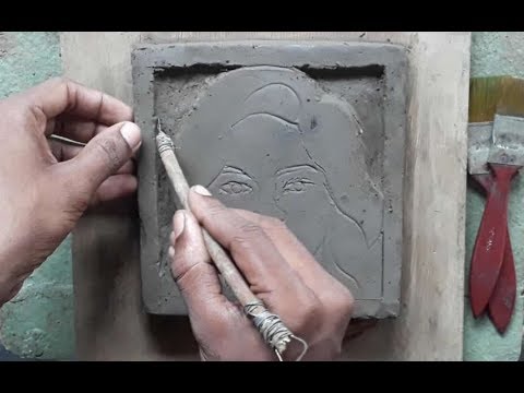 How  to  make  clay  relief  sculpturePortrait