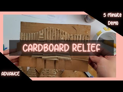 5 Minute Demo Cardboard Relief Sculptures  ChoiceBased Art Education