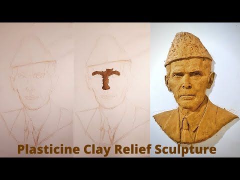 How to make a plasticine Clay  Relief Sculpture