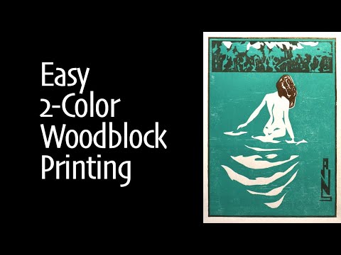 Making a 2Color Woodblock Print Easy Registration