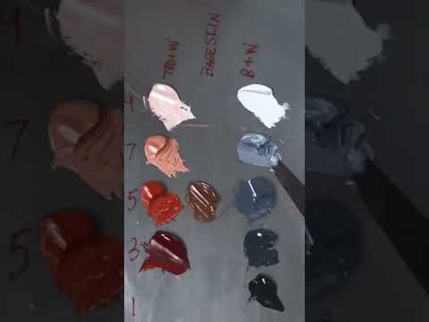 How to mix skin tones with oil paint  shorts