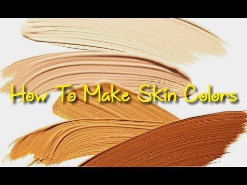 How to Make Realistic Skin TonesFace Colors making from basic colors