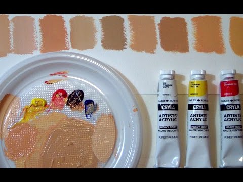 FIFTY SHADES OFSKIN  How to mix CAUCASIAN flesh tones by ART Tv