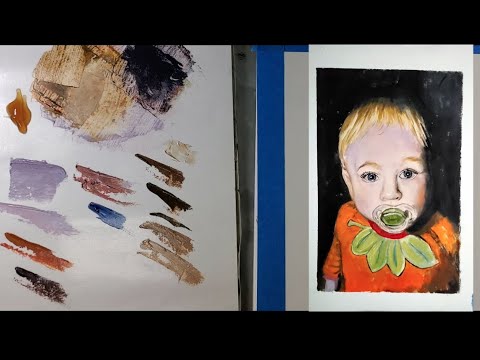 how to mix flesh tones  skin tones tutorial with oil paint
