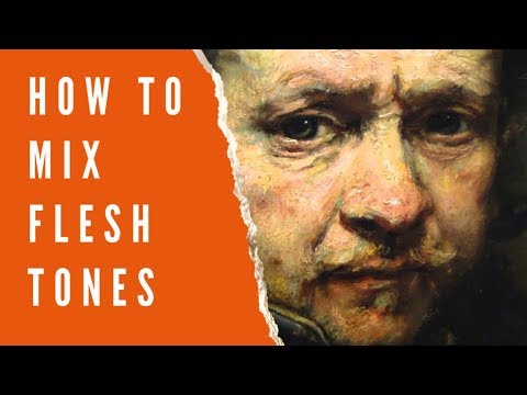How to Mix Flesh and Skin Tones Easily Oils or Acrylics