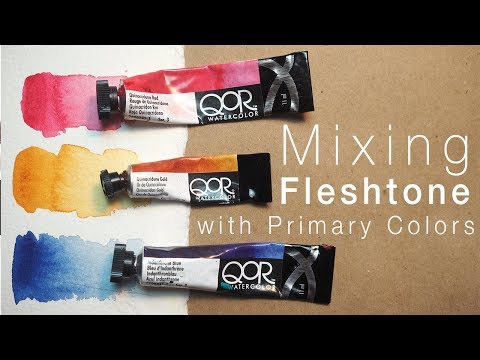How to Mix Flesh Tone using Primary Colors Only