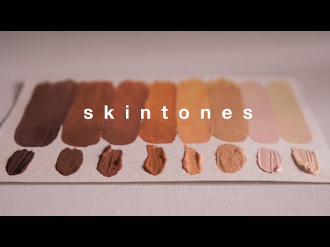  how to mix skin tones with gouache  painting process