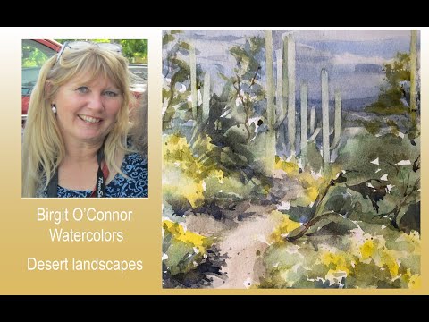 How to paint a Desert Landscape in Watercolor