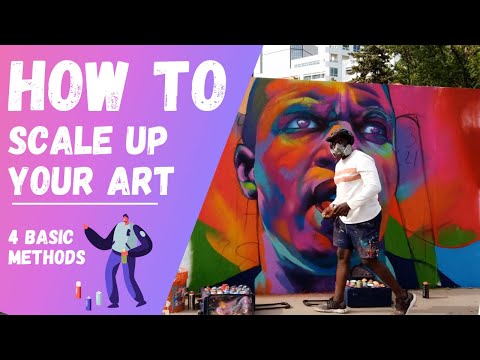 4 Methods on How to Scale up your Art for Murals and Street Art