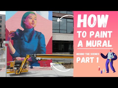 How to paint a Large mural  Explanation with Facts and Figures Part 1