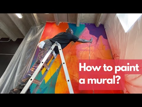 How To Paint A Mural Tutorial  An Inside look at the my process