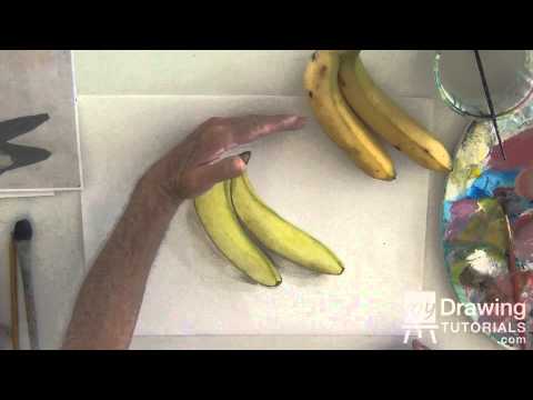 How To Paint A Still Life Banana In Acrylic