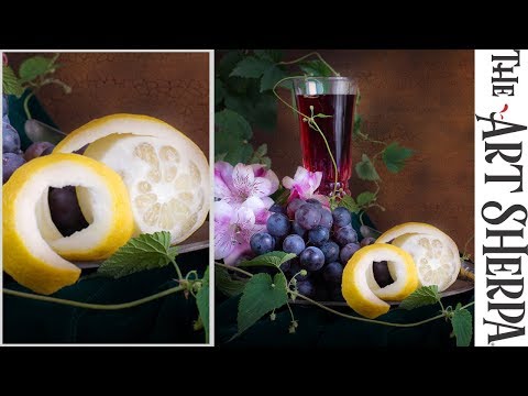 How to paint a Peeled Lemon in a Still life with More realism in acrylic  TheArtSherpa