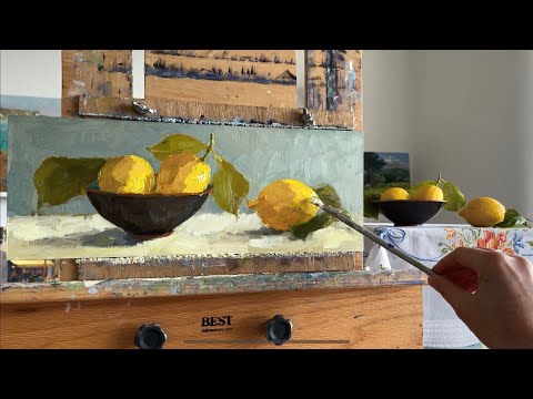 Still Life Demonstration with Commentary  Oil Painting Tutorial