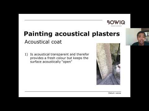 Can acoustical plasters be painted