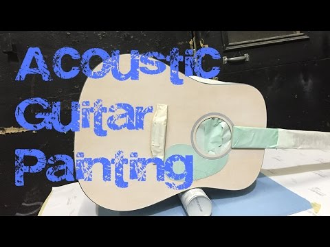 Acoustic Guitar Airbrush Job Base Coat
