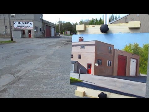 Plein Air Oil Painting  How to paint buildings