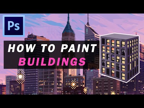 How to paint buildings SPIDERVERSE style