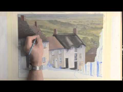 Painting Buildings in Acrylics  Gold Hill Cottages