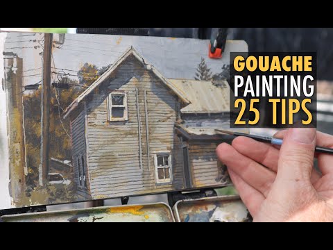 Gouache Painting Tutorial James Gurney39s 25 Tips for Sketching Architecture