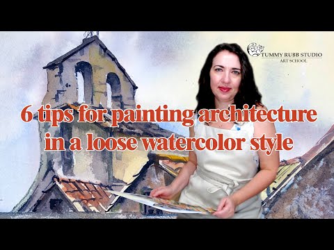 Learn loose watercolor painting techniques landscapes and architecture