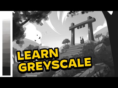Learn how to PAINT in GREYSCALE Values  TUTORIAL