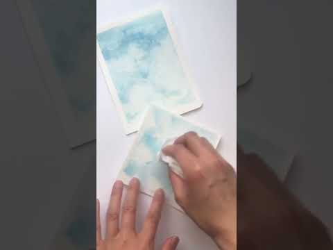 Learning how to paint clouds in 7 days  watercolor art watercolorpainting