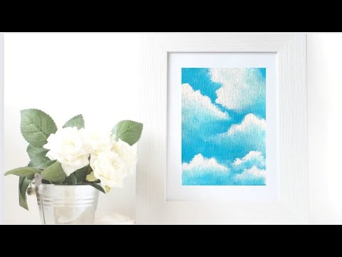 How To Paint Clouds shorts viral ytshorts