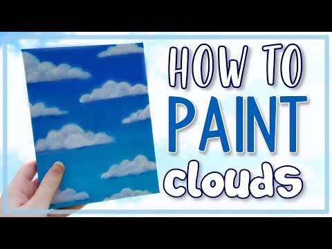 How to Paint Clouds easyaesthetic