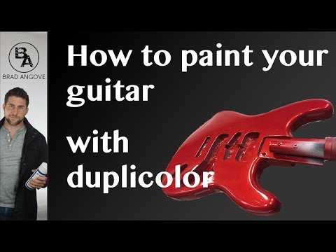 How to paint your guitar with duplicolor spray cans