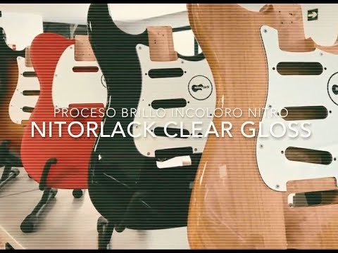 Como pintar guitarra una elctrica  How to paint electric guitar with Nitorlack