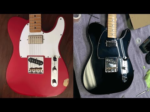 How to Easy rattle can guitar refinish