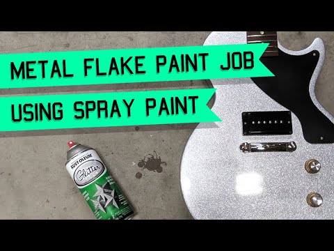 How To Easiest and Cheapest Way to Metal Glitter Flake a Guitar or Anything Step by Step