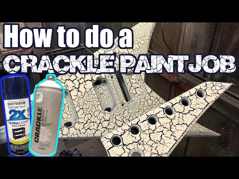 CRACKLE PAINT TUTORIAL  How to do a crackle paintjob on your guitar