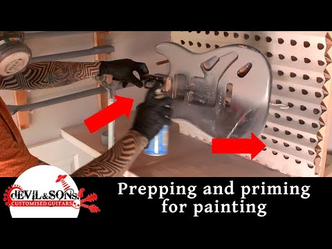 How to perfectly prep and prime for painting a guitar body