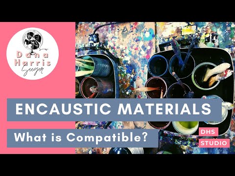 Compatible materials to use with Encaustic Paint