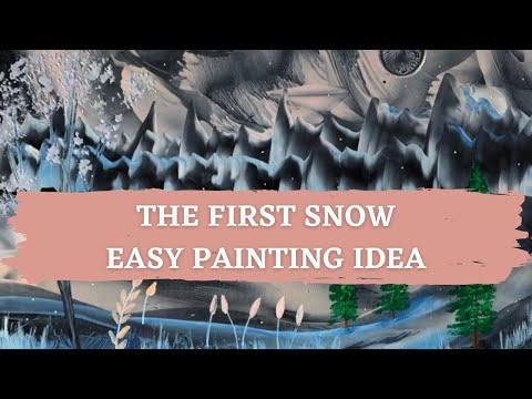 The First Snow How To Paint Encaustic Art Easy Landscape Painting