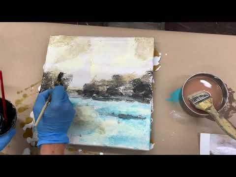 Start to Finish Building the Image  Encaustic Painting Tutorial