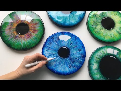 152 FLUIDART EYE STEP BY STEP painting tutorial art acrylicpouring painting