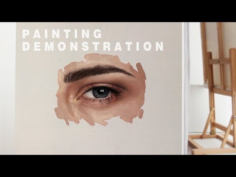 OIL PAINTING DEMONSTRATION 1  How To Paint An Eye