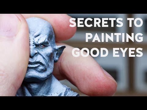Painting eyes on miniatures made easy  Warhammer