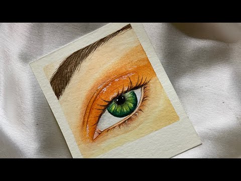 Step by step eye painting for beginnerswatercolour eye painting tutorialYoutubeshorts shorts