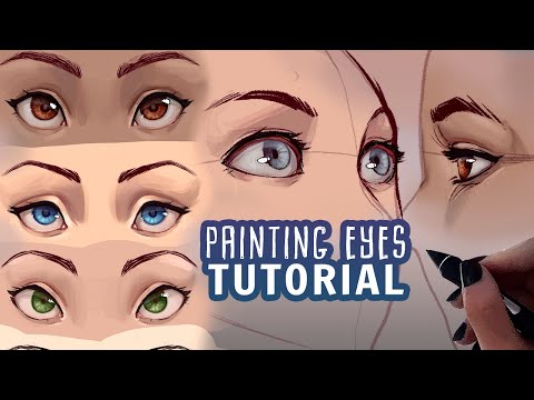 How I Color and Paint EYES Tutorial