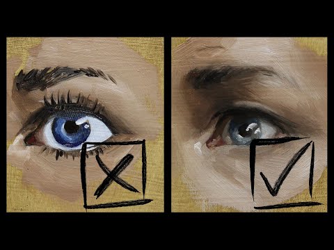 DOS and DON39TS of Painting EYES  Oil Painting Tutorial for Beginners