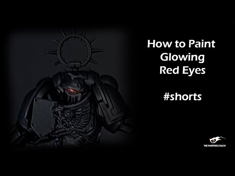 How to Paint Glowing Red Eyes shorts