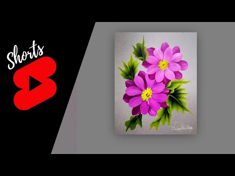 Bright and Beautiful Flowers Painting Shorts acrylic painting flowers